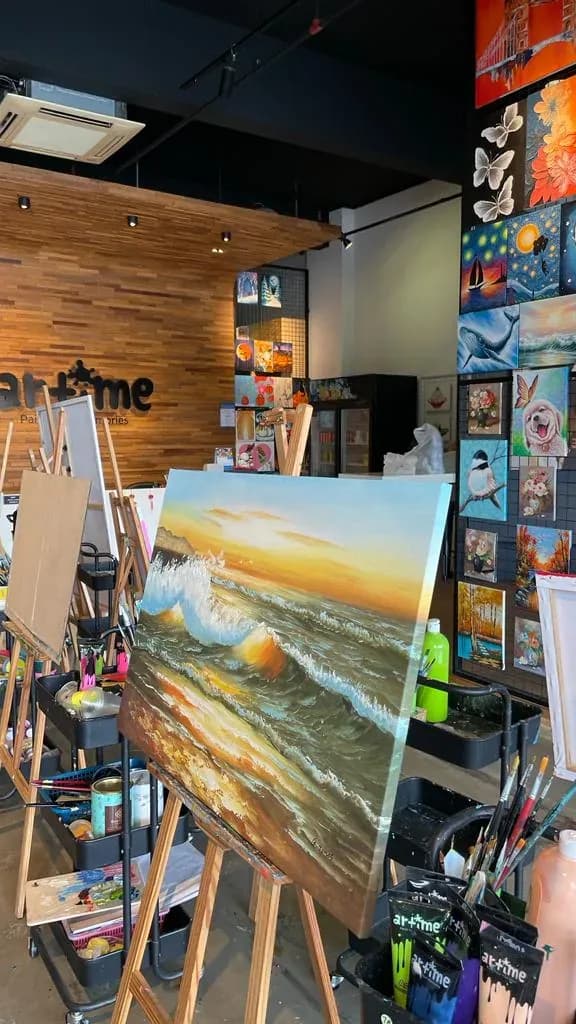 Creative vibe fills the room