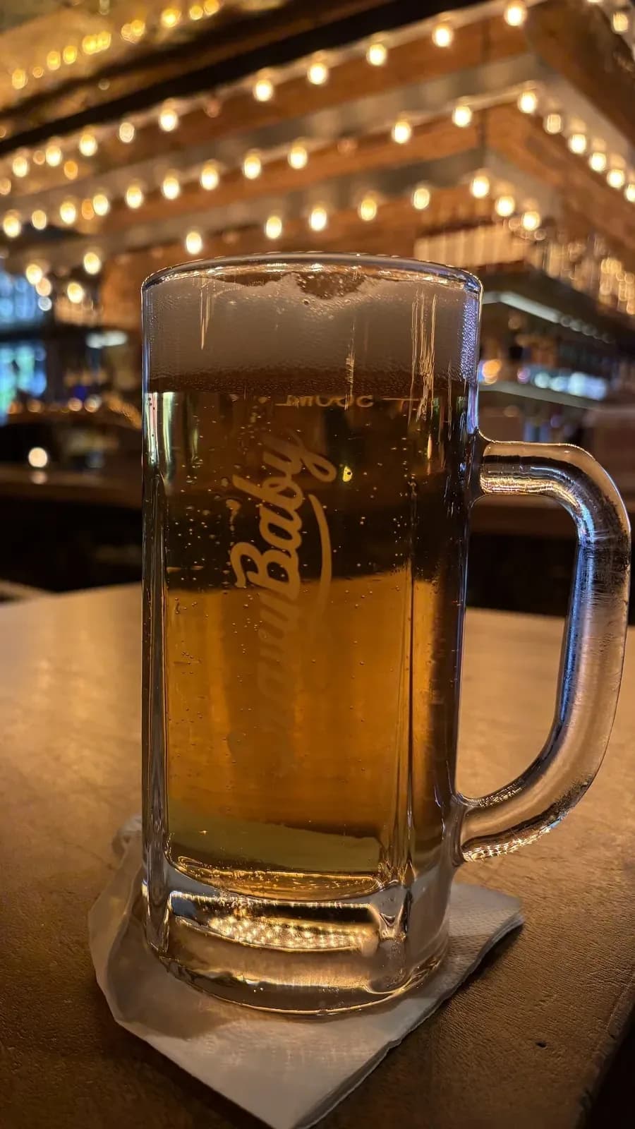 Cold beers in a cozy bar