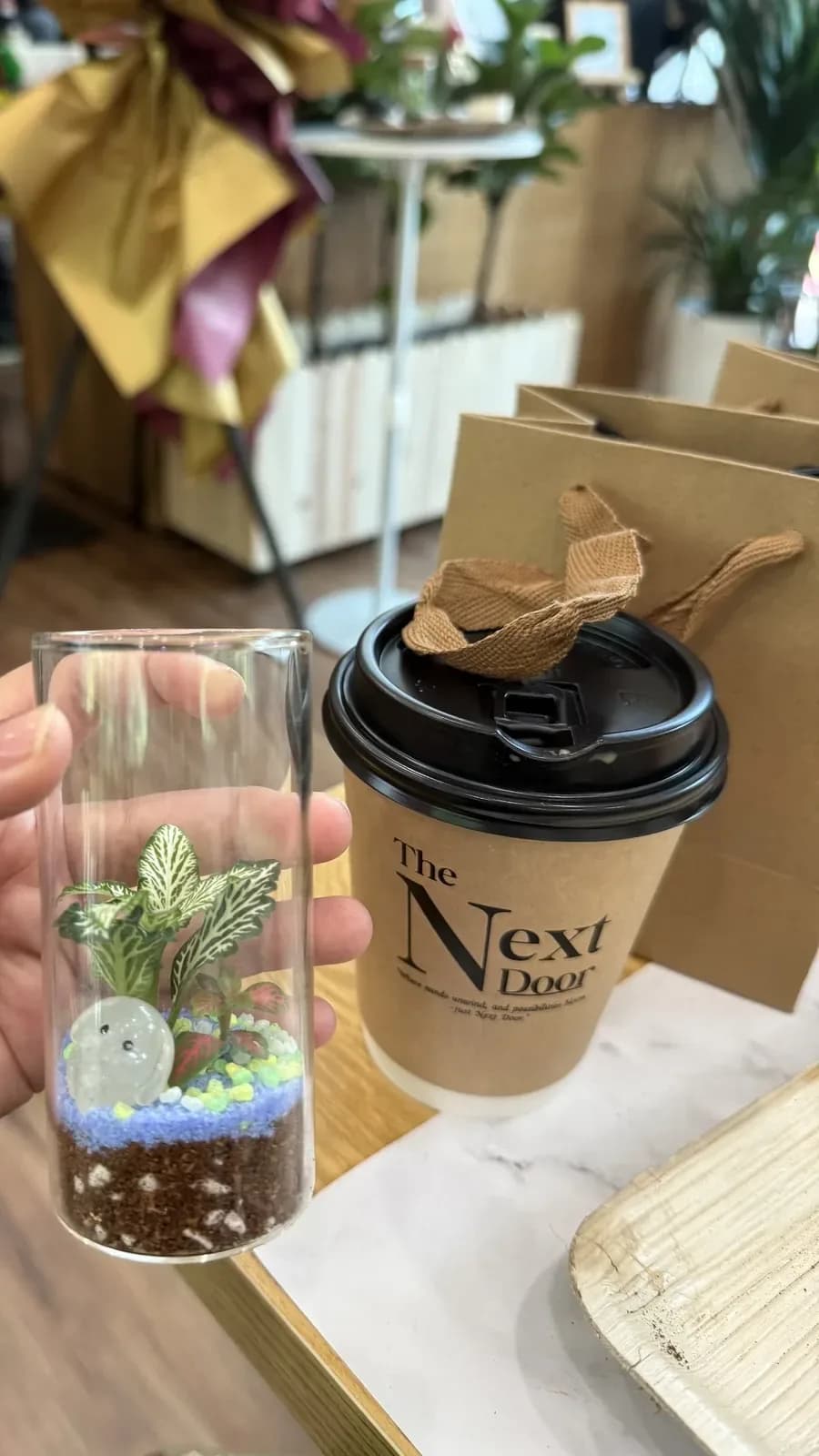 Create art in the cozy studio cafe