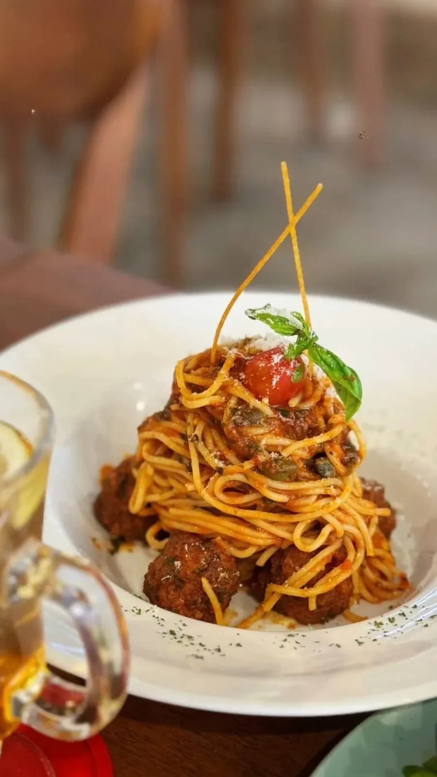 Spaghetti lands on your table
