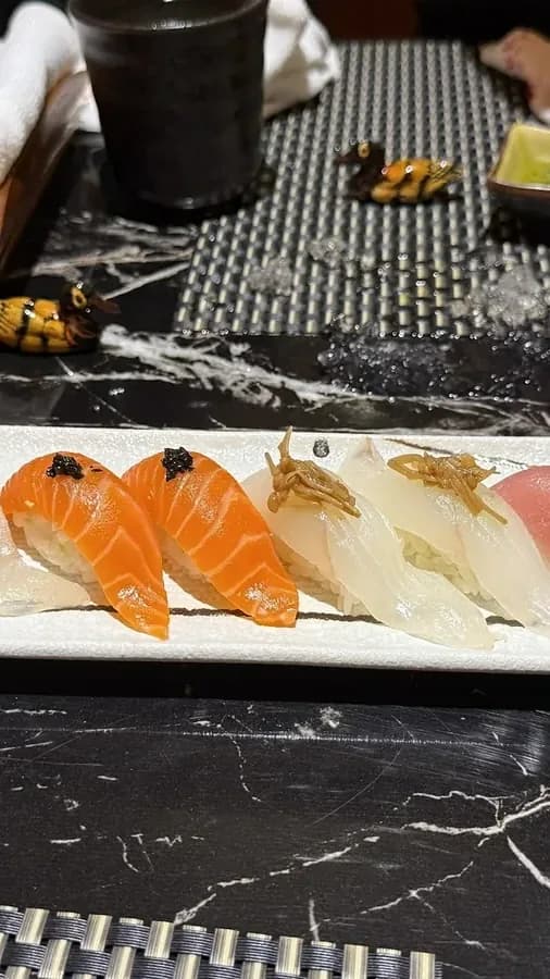 Fresh sushi at Fire Izakaya