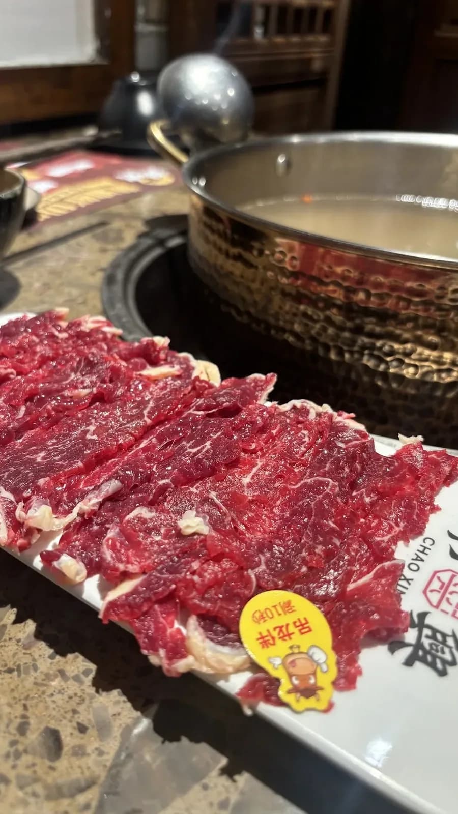 Watch Beef Slices Sizzle in Broth