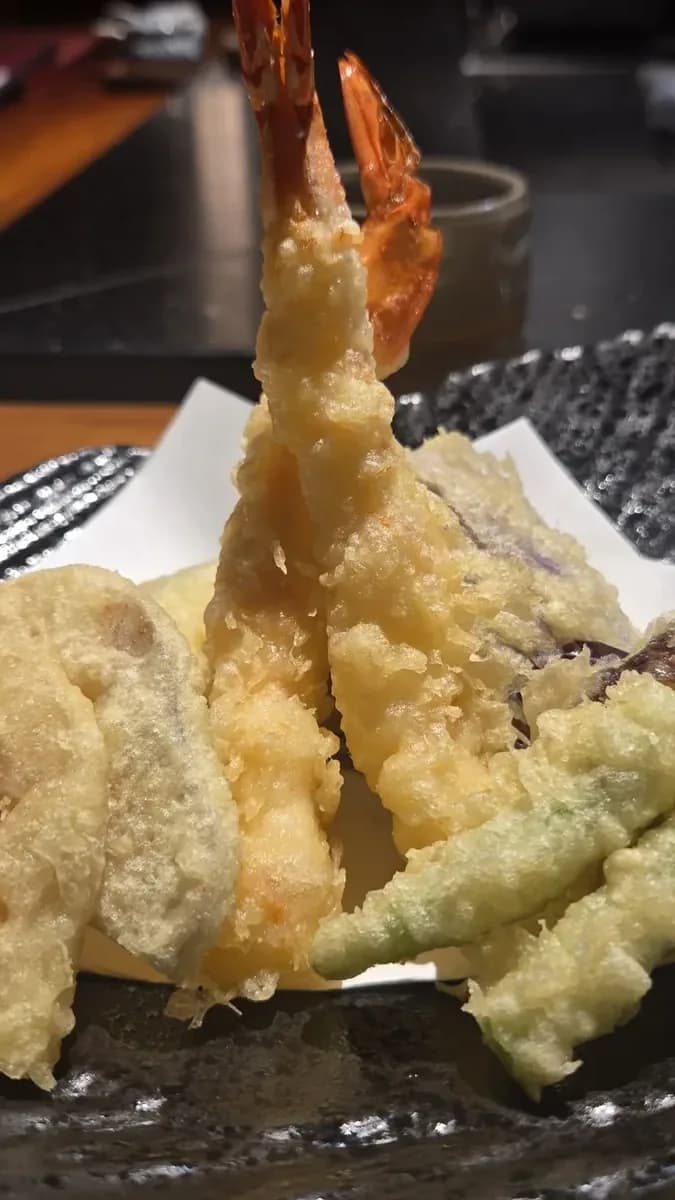 Crispy Shrimp Tempura at Mitsumori