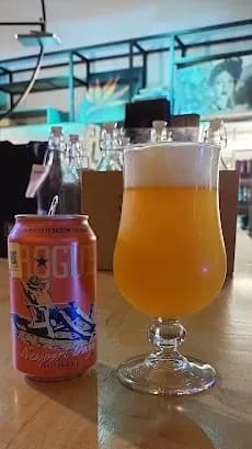 Walk into Ales & Lagers for a pint