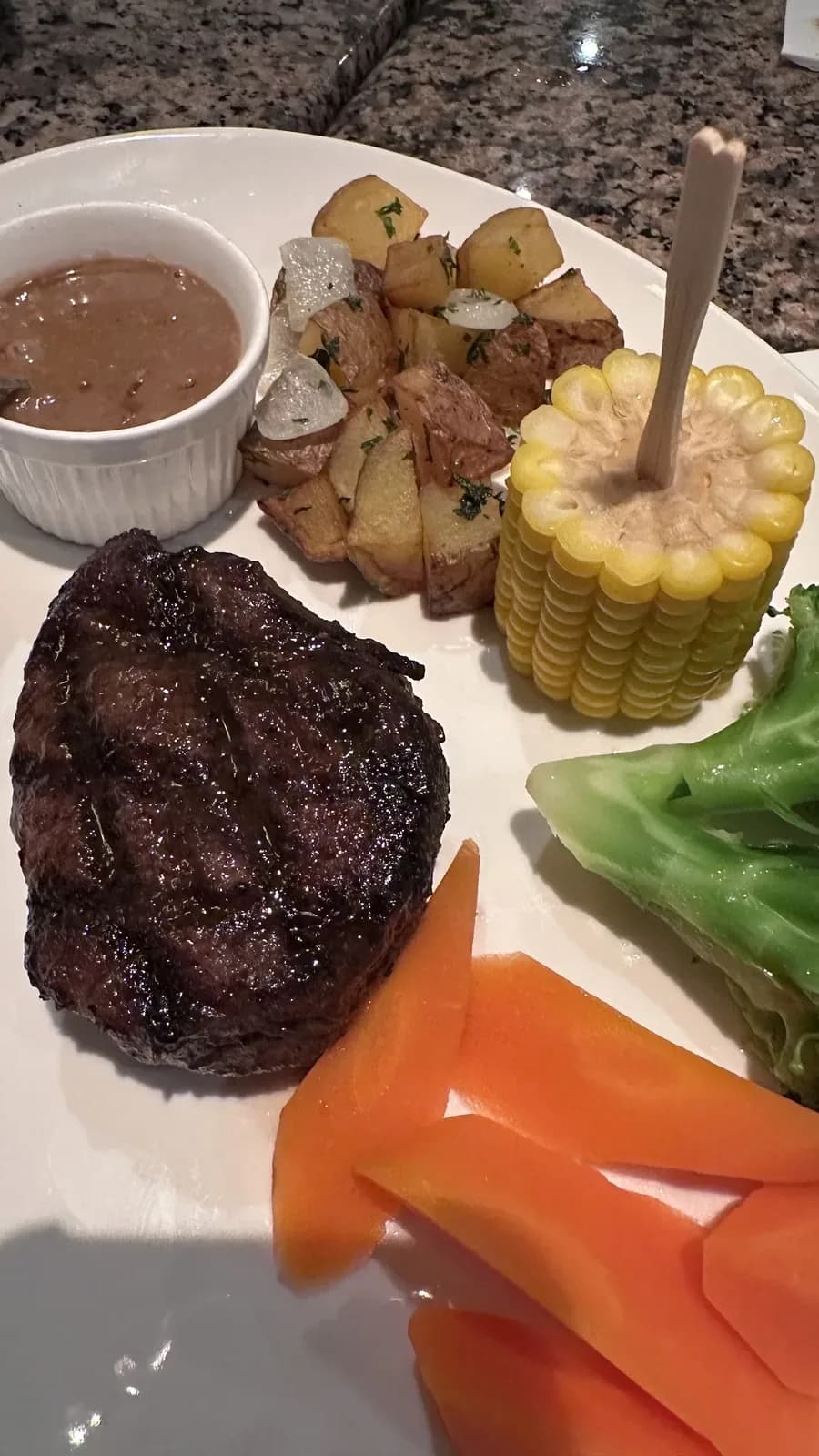 Steak dinner at Casa Rosa