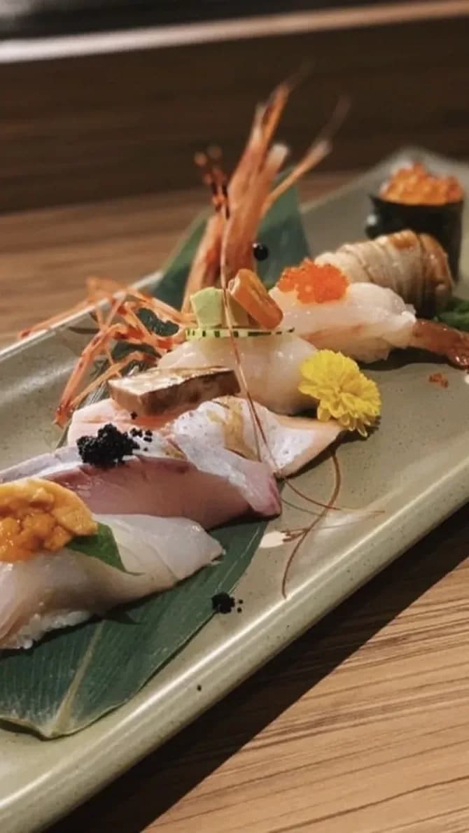 Walk into Haru and watch the chef slice sashimi