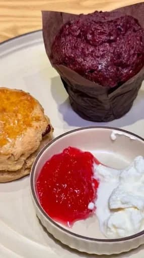 Pick a pastry from the counter
