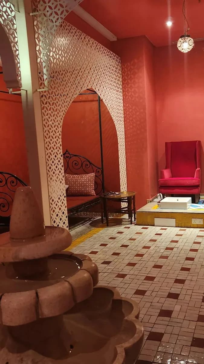 Spot a calm corner at Hammam Spa