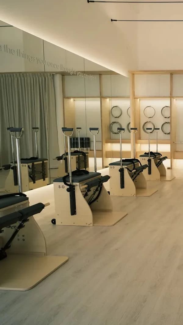 Enter a calm space for Pilates