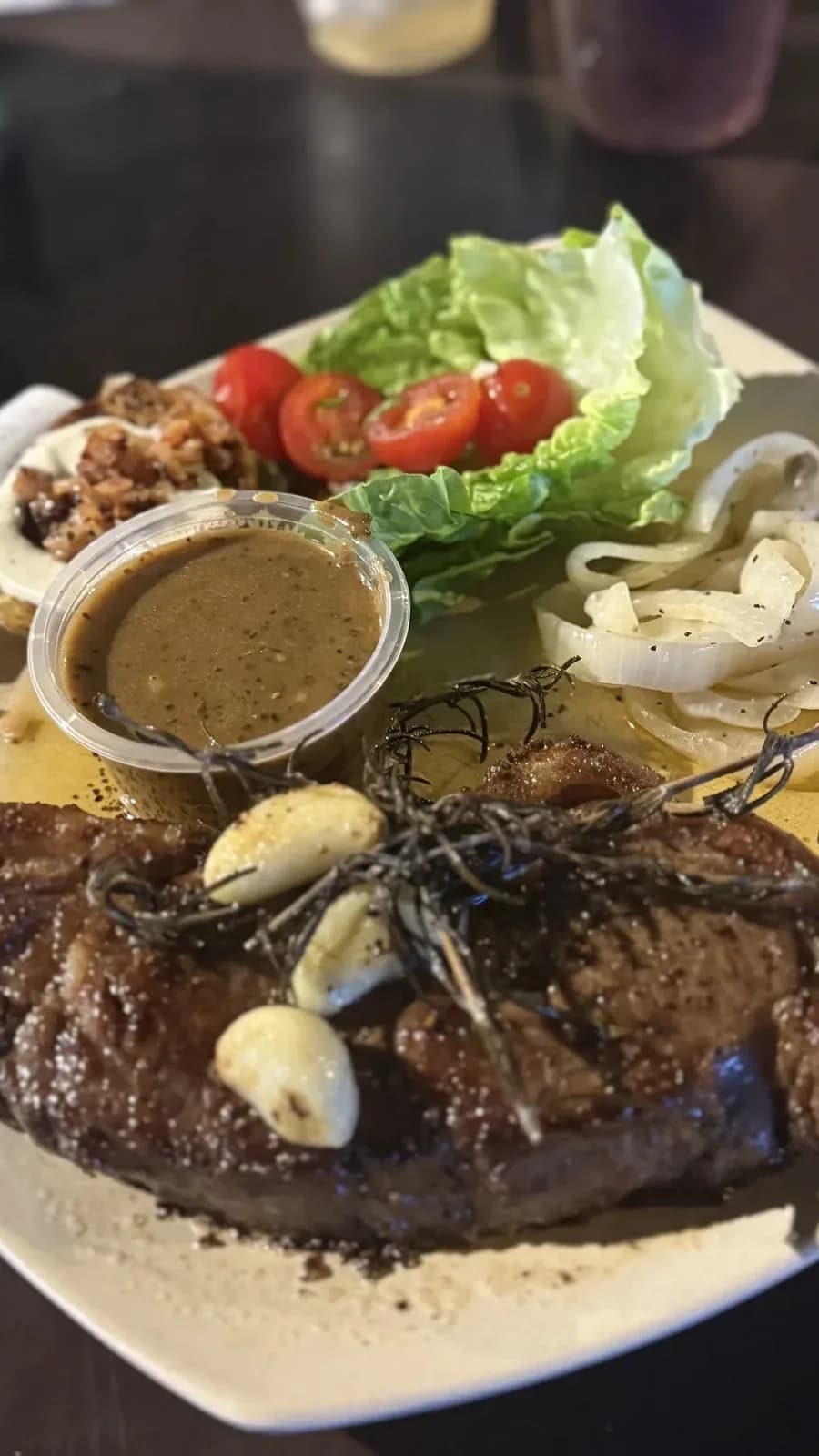 You Walk In and Spot the Steak