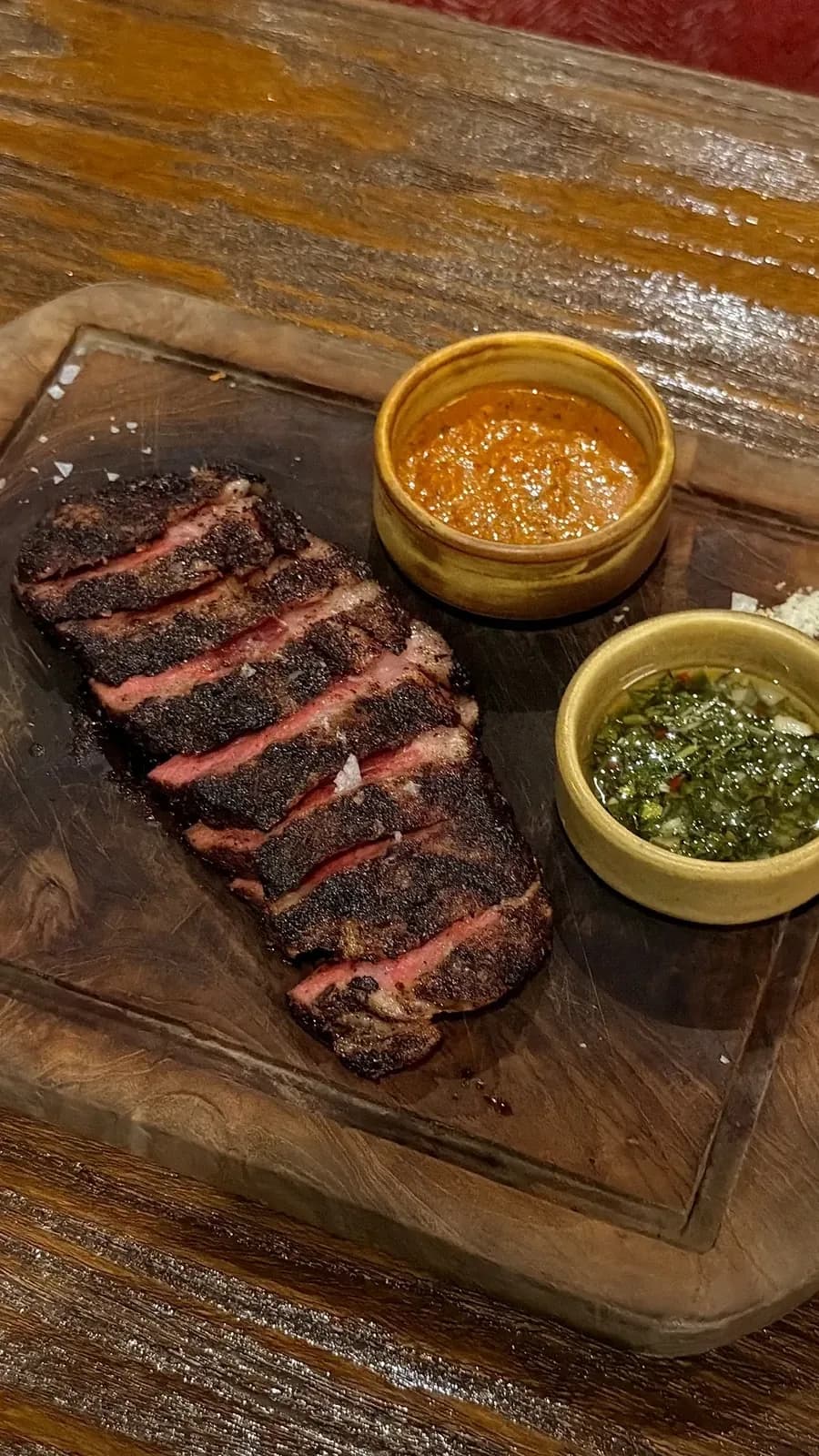Cozy Trendy Steakhouse Feel