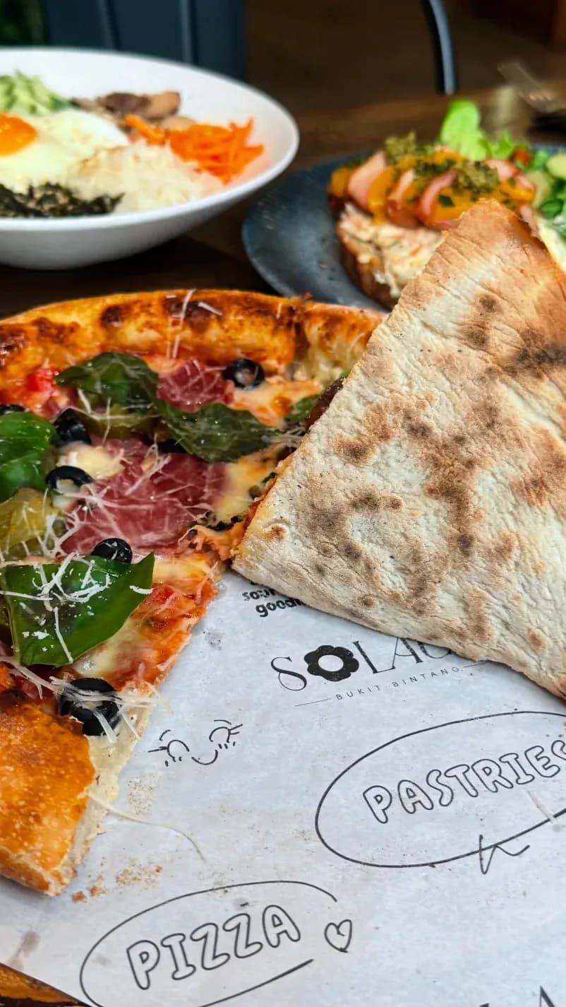 Make your own pizza at SOLACE