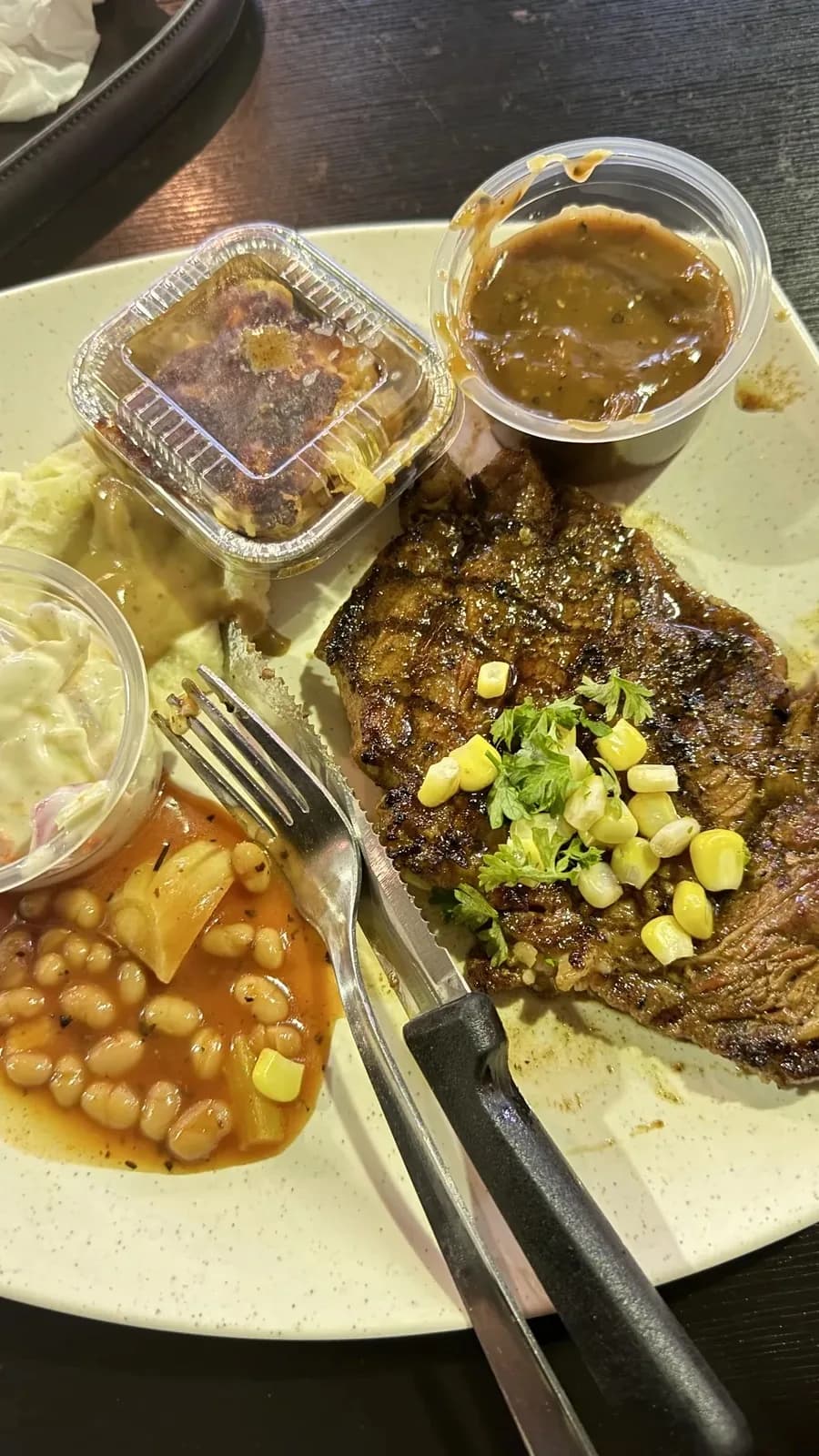 Imagine your steak dinner here