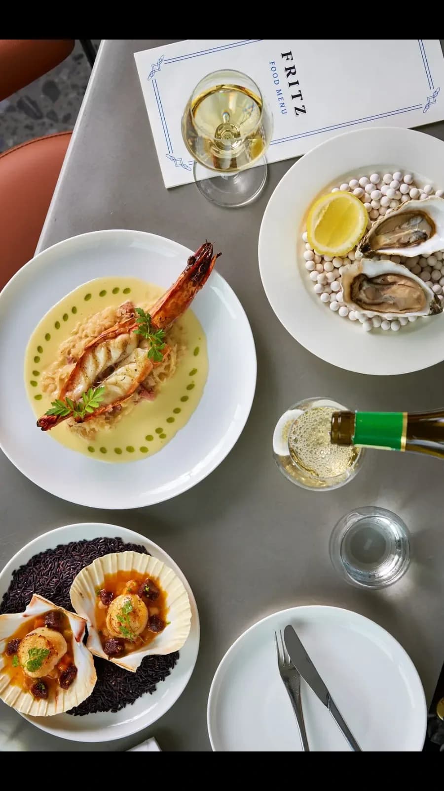 Walk into a cozy rooftop dinner