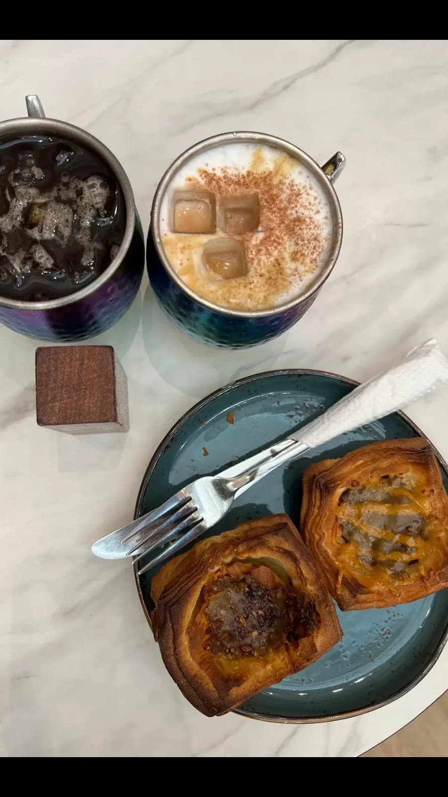 Warm feelings over Western breakfast