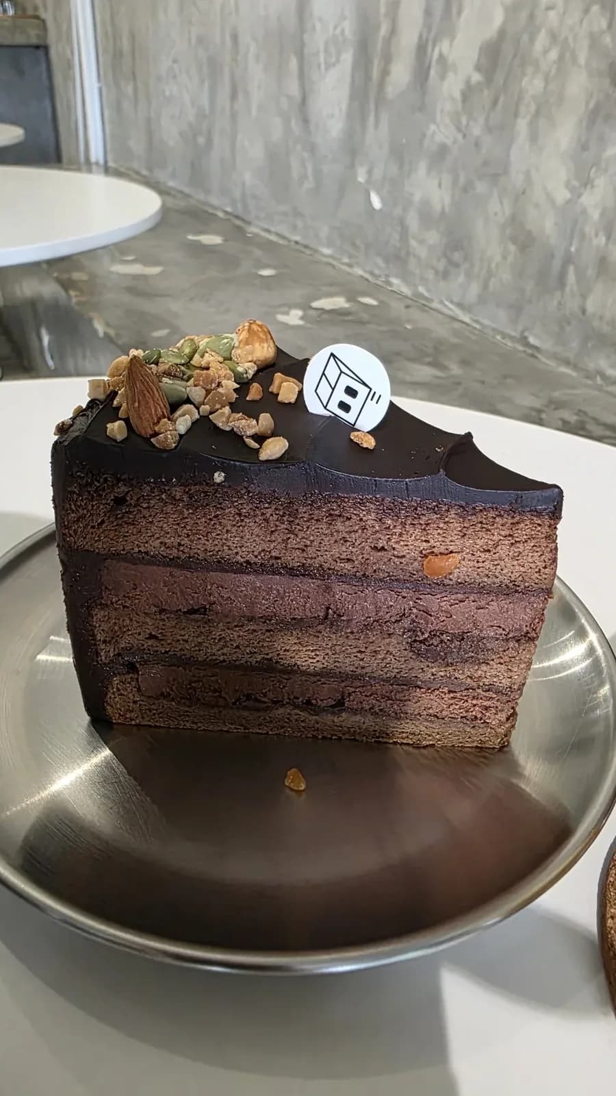 See fluffy cake layers up close
