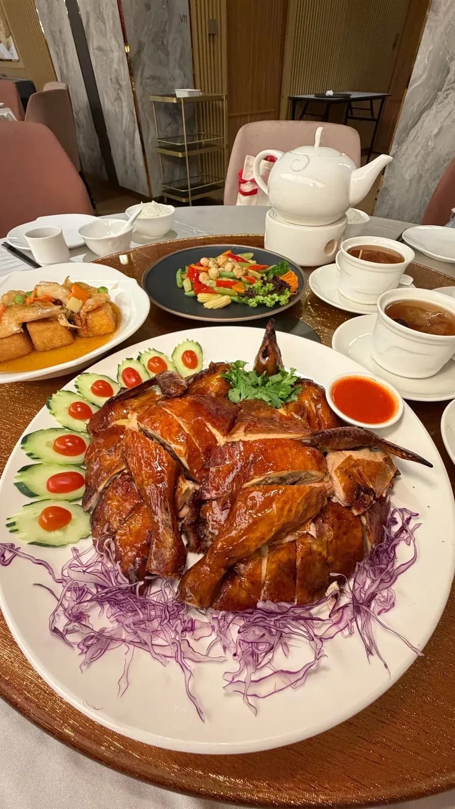 Rolling dim sum carts at Oversea Restaurant 1 Utama