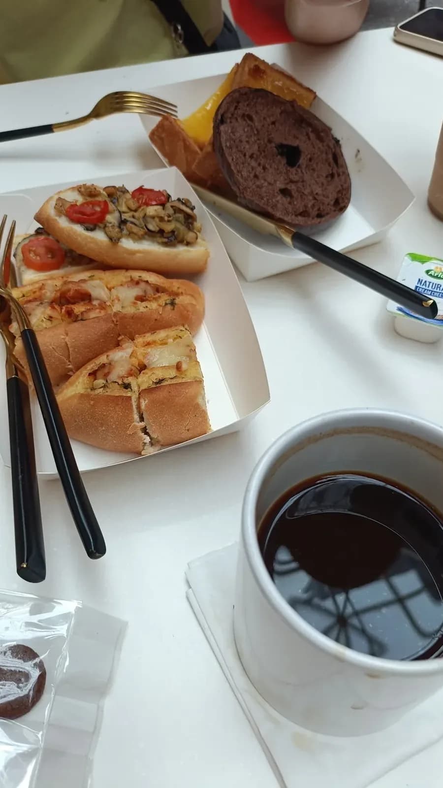 Calm bakery energy at Hogan