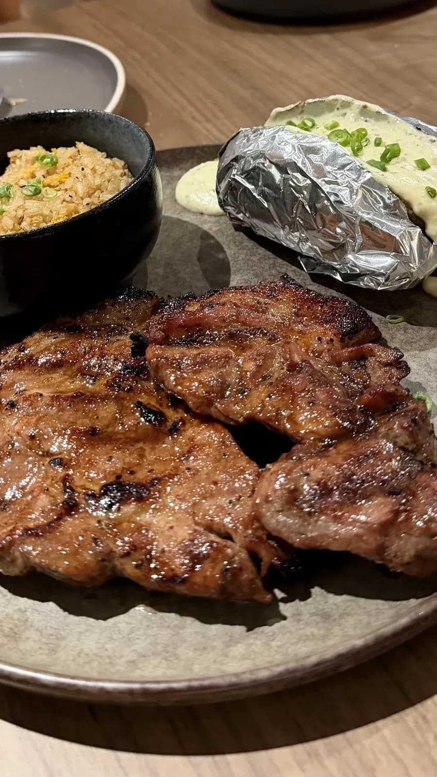 Steak off the Charcoal Grill
