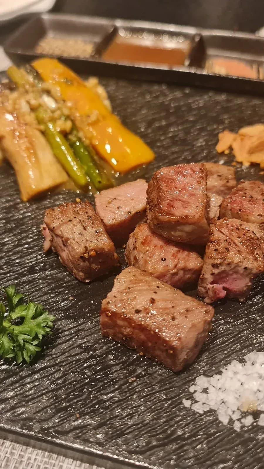 Try the Japanese vegetarian dishes