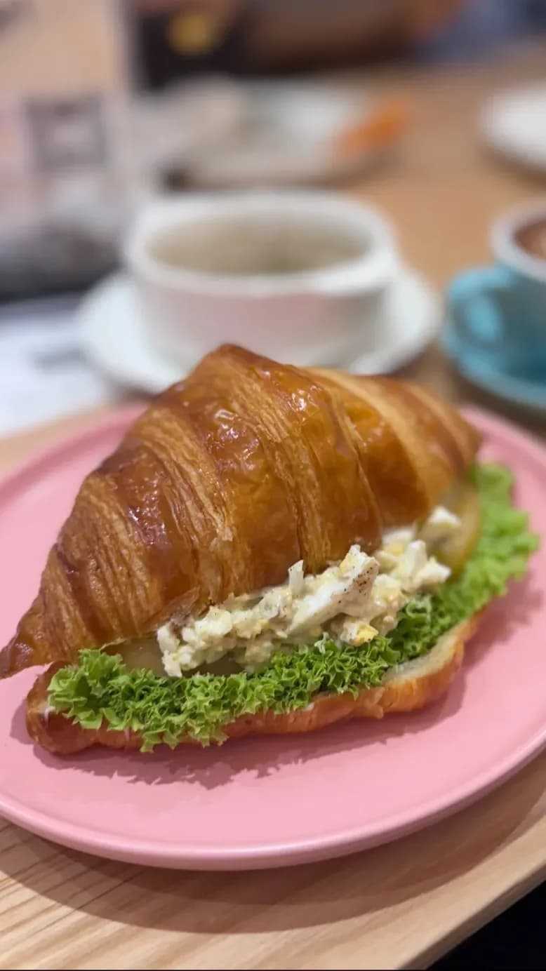 Croissant on the Table