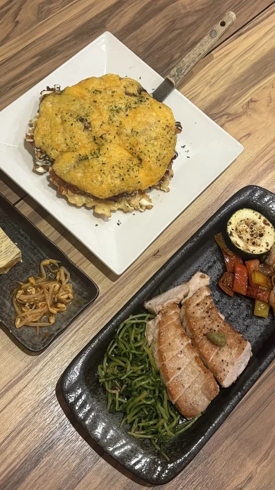 Try the Japanese dishes
