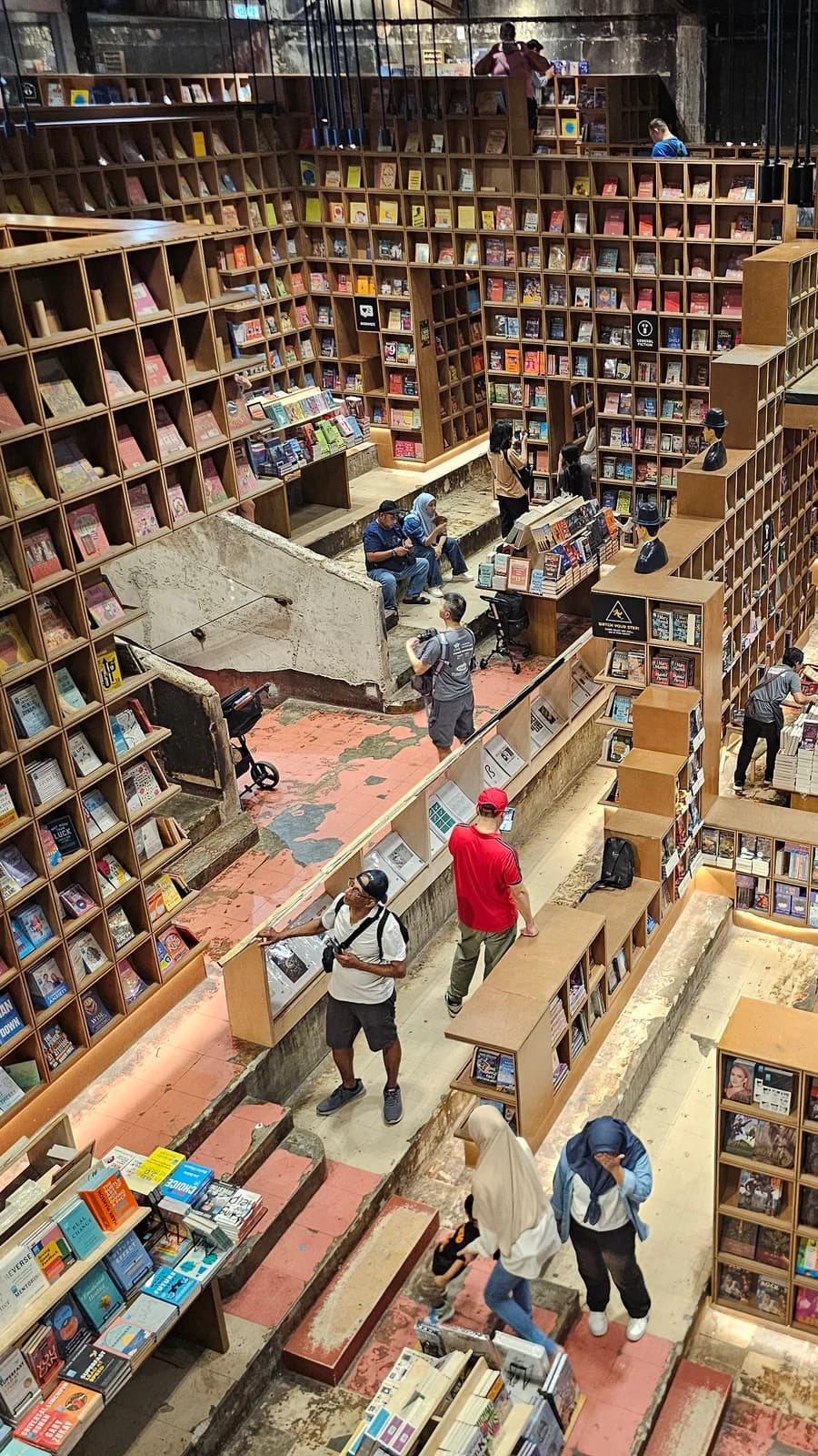 See vibrant colors fill the library