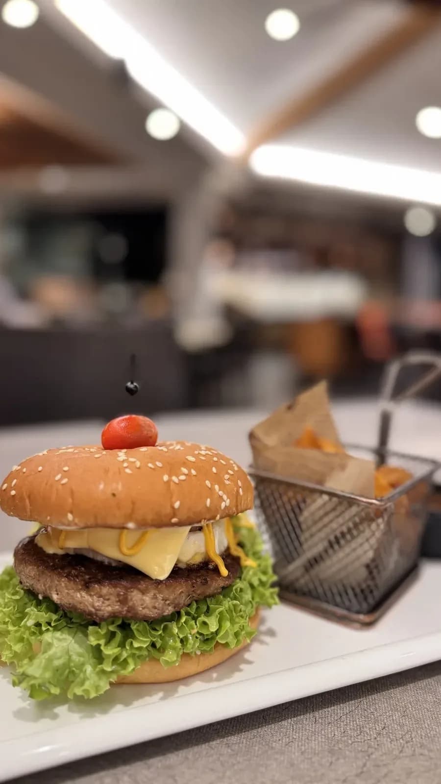 Malaysian twist on a burger