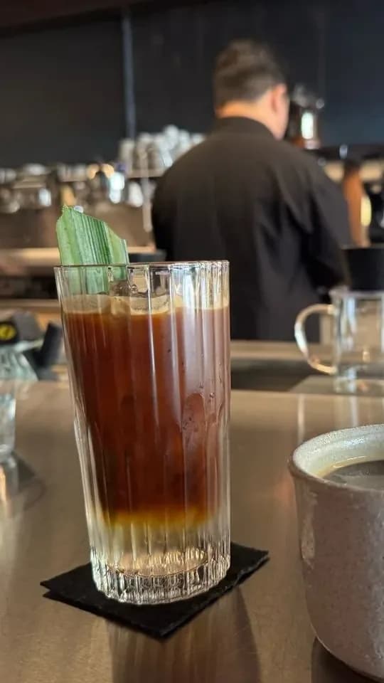 Black coconut find at Stellar Coffee