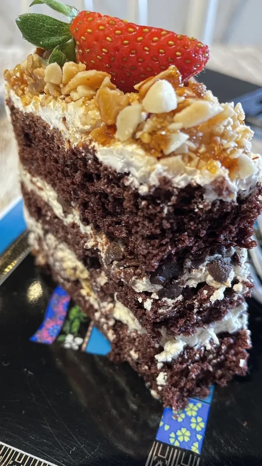 Bite into soft cake layers