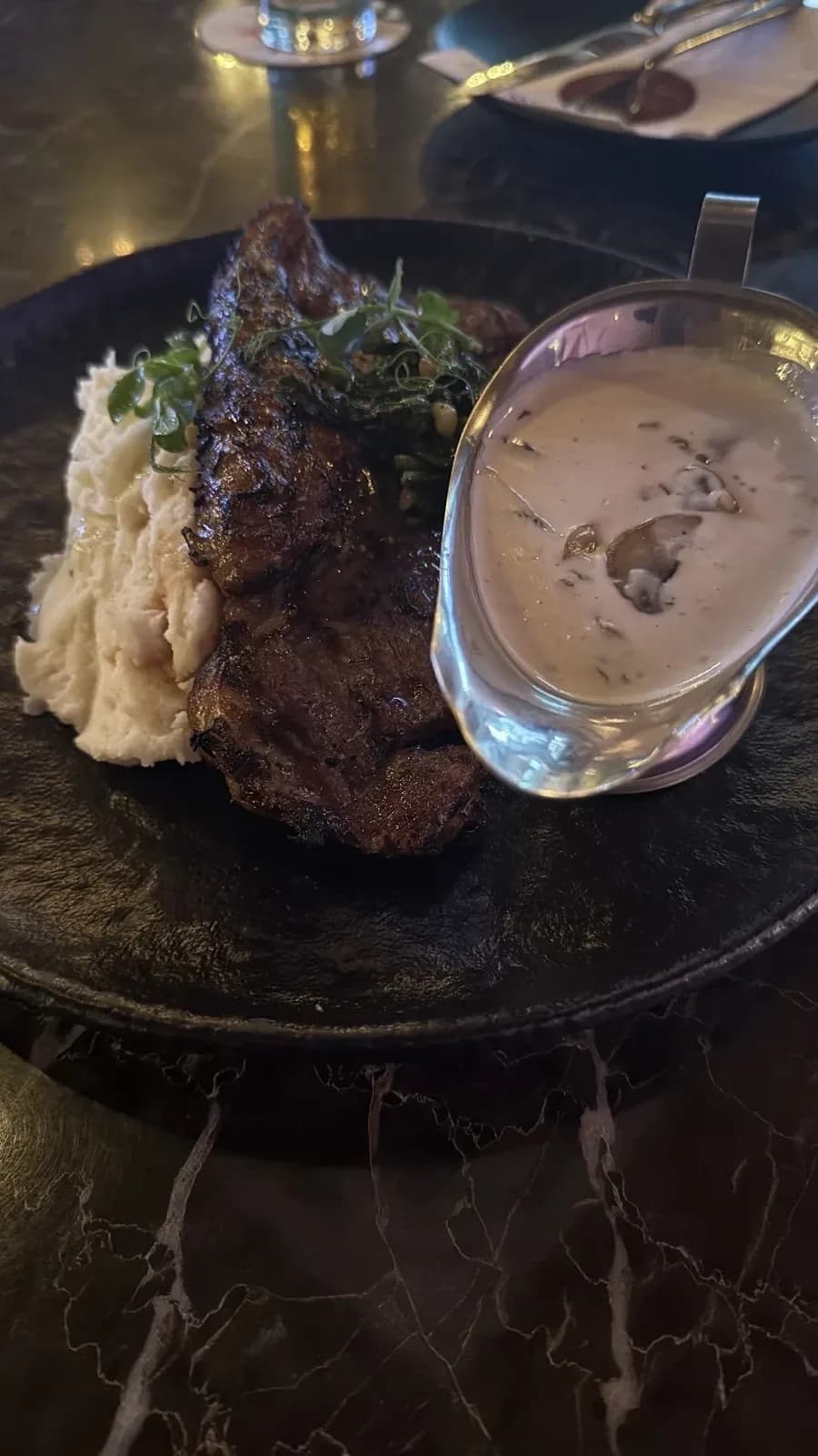 Steak hits the table at Rockafellers