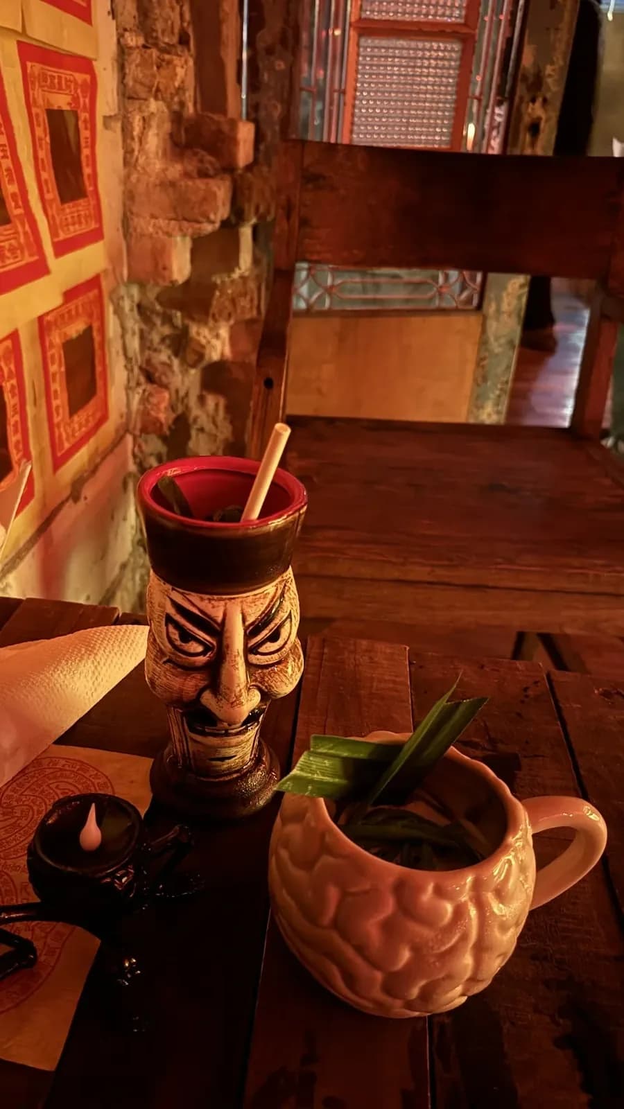 Find fusion drinks in a cozy bar