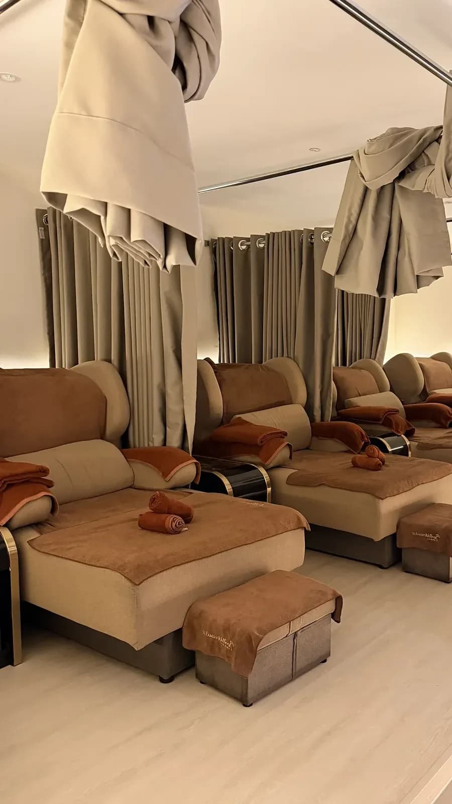 Walk into a modern Thai spa space