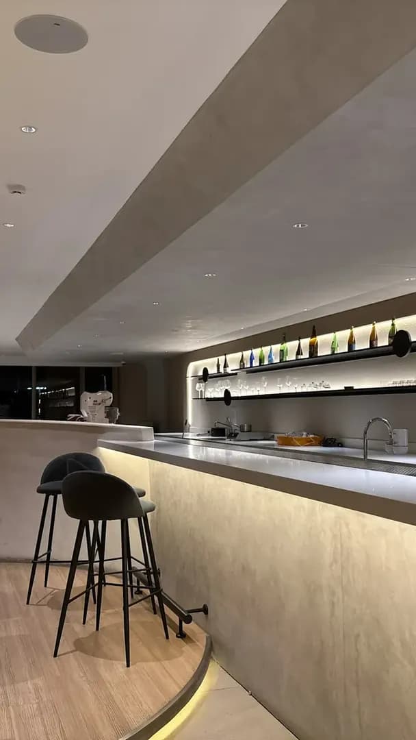 A clean white space with pretty cakes photo 2