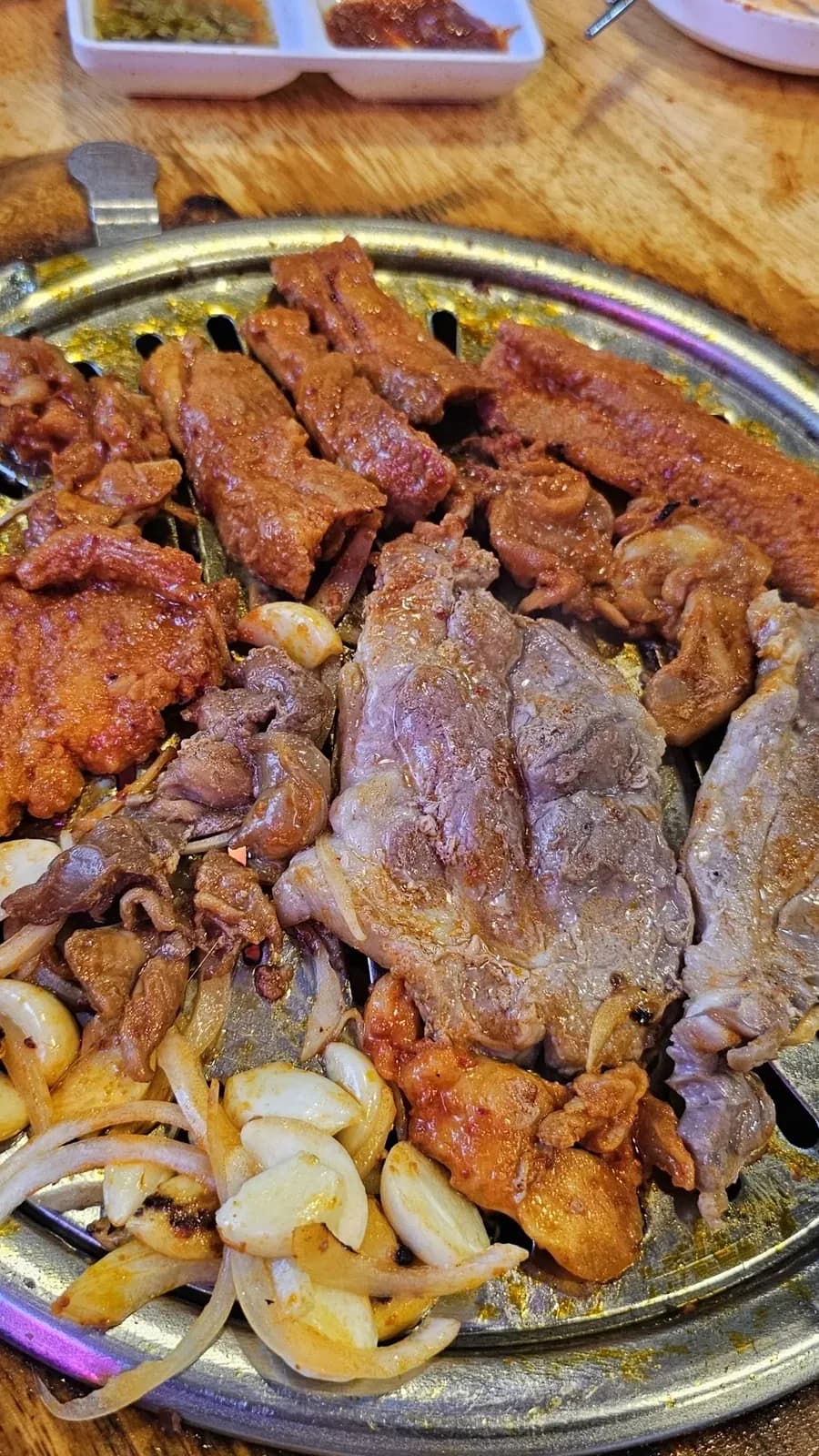 Sizzle of Korean barbecue on the grill