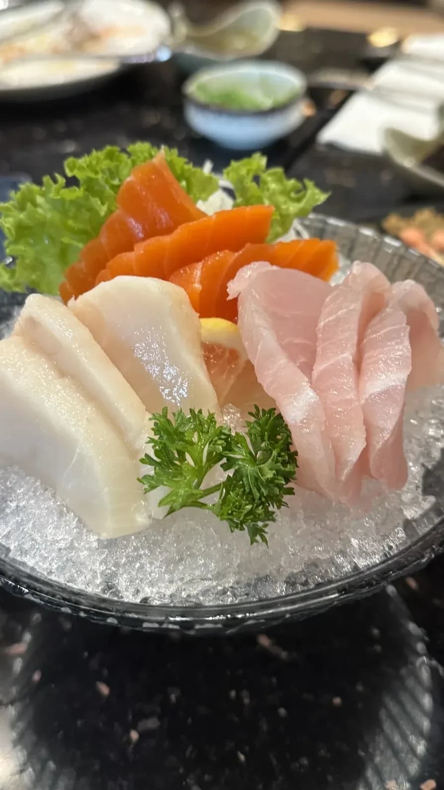 Pick from the Japanese buffet spread
