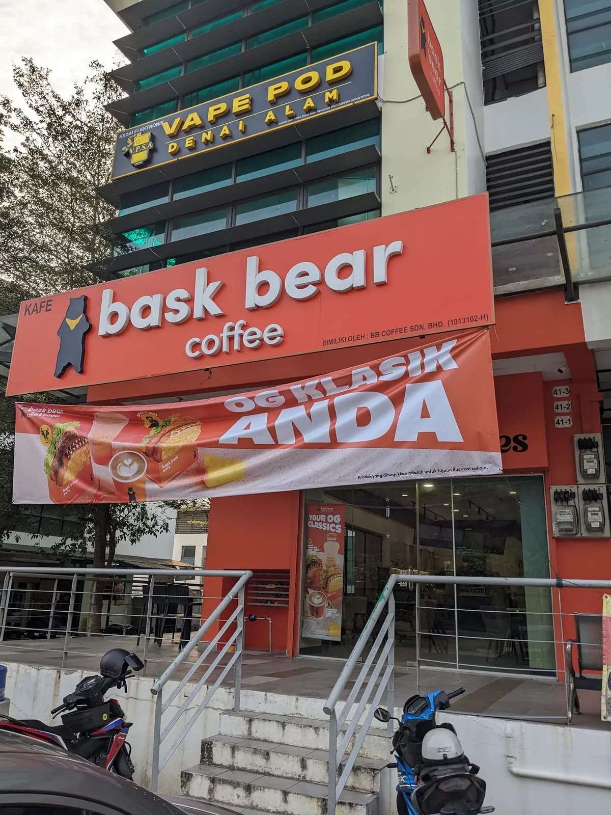 Bask Bear Coffee Denai Alam