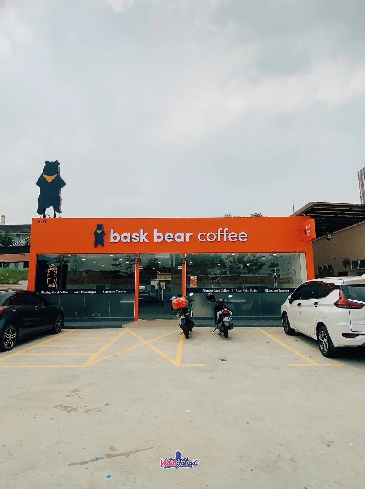Bask Bear Coffee Shell Mount Austin Bahru