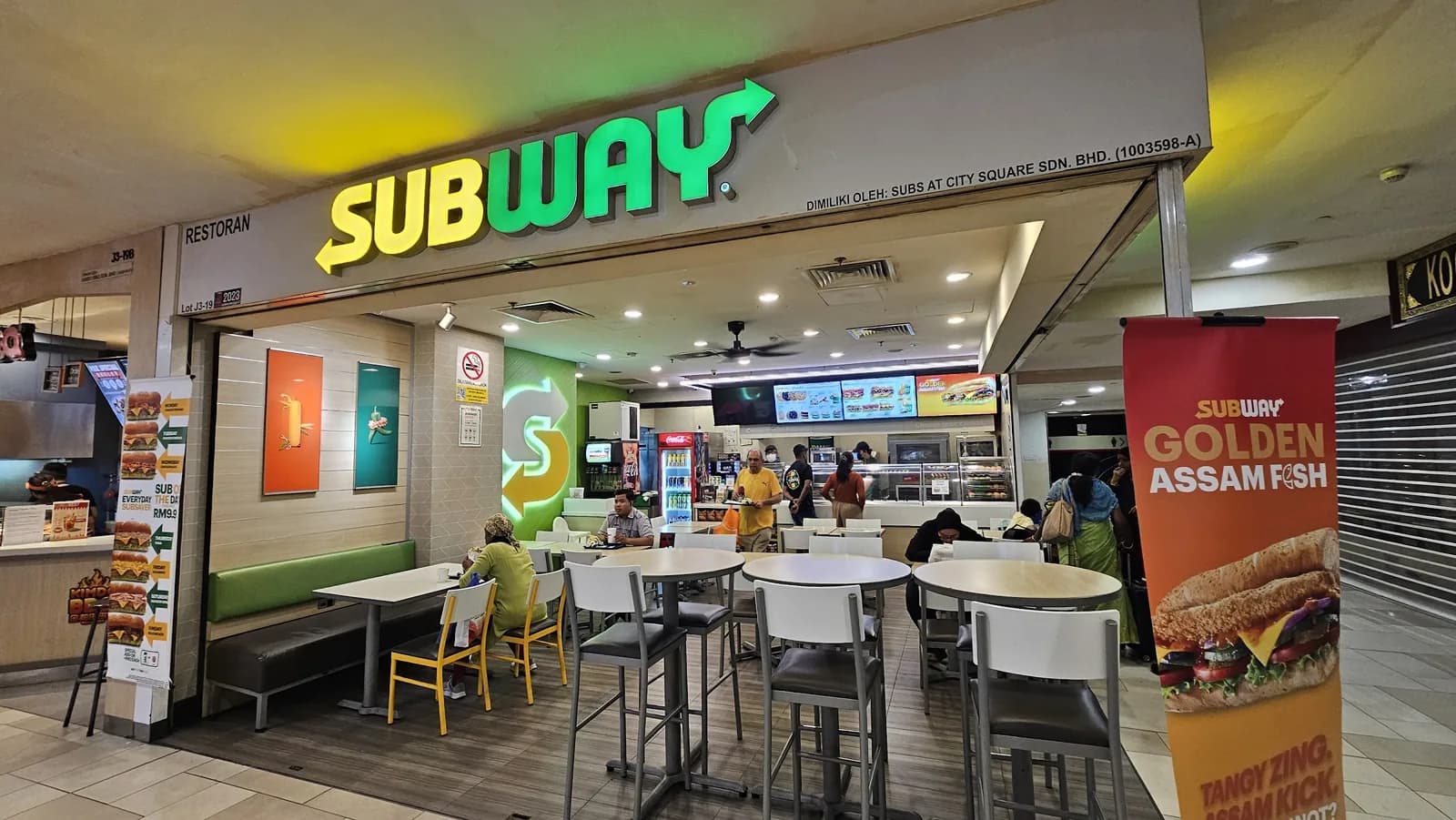Subway Johor Bahru City Square