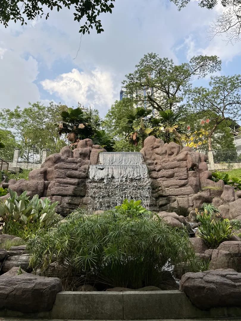 Mini waterfalls perdana botanical garden photo 2